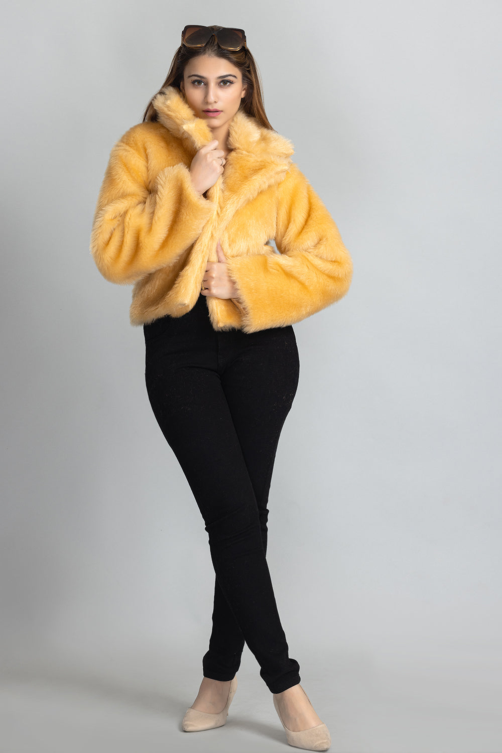 Fur Jacket - Gold